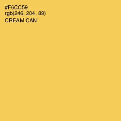 #F6CC59 - Cream Can Color Image